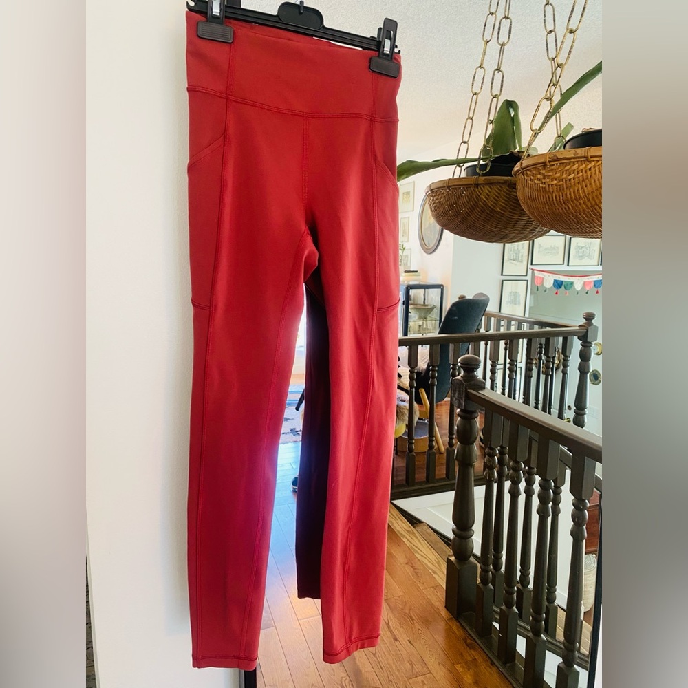Lululemon Dark Dusty Rose leggings sz 2